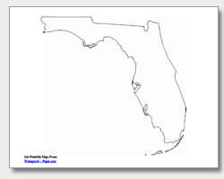 Florida State  on Florida State Outline Map
