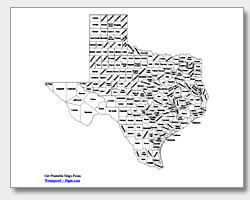 Where can you find a map of Texas that shows cities?