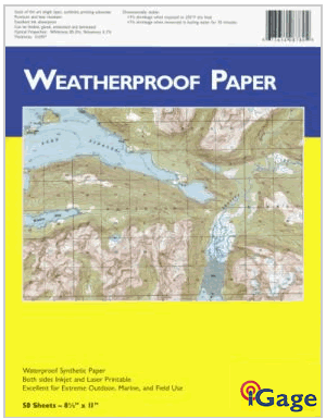 waterproof laser paper