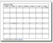 Free printable calendars