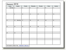 Free printable calendars