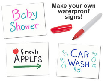 waterproof signs