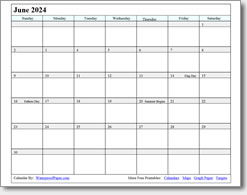 June 2024 calendar