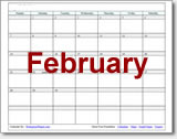 February Calendars