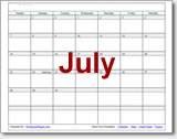 July Calendars