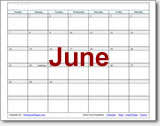 June Calendars