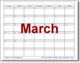 March Calendars