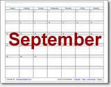 September Calendars