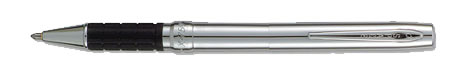 Chrome rubber grip pen