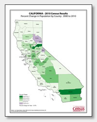 printable California population change map
