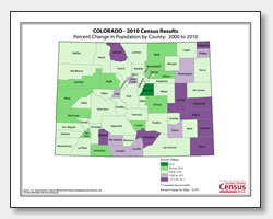 printable Colorado population change map