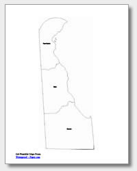 printable Delaware county map labeled