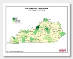 printable Kentucky population by county map
