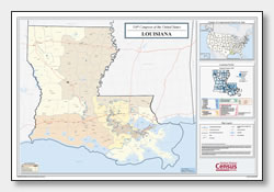 printable Louisiana congressional district map