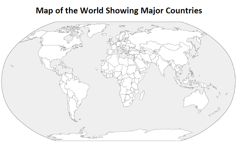 Printable Map Of The World