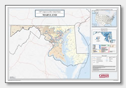 printable Maryland congressional district map