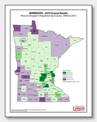 printable Minnesota population change map