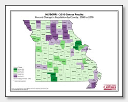 printable Missouri population change map