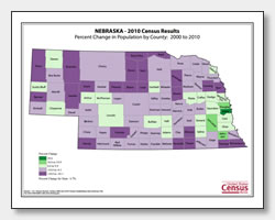 printable Nebraska population change map
