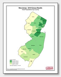 printable New Jersey population by county map