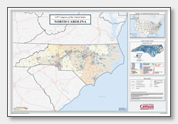printable North Carolina congressional district map