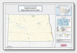 printable North Dakota congressional district map