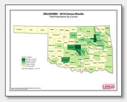 printable Oklahoma population by county map