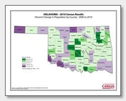 printable Oklahoma population change map