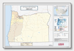 printable Oregon congressional district map