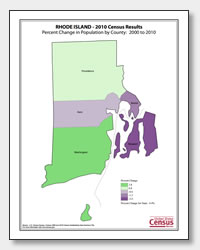 printable Rhode Island population change map