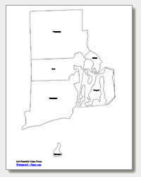 printable Rhode Island county map labeled