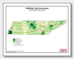 printable Tennessee population by county map
