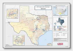 printable Texas congressional district map