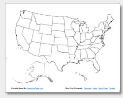 map of the united states printable Printable United States Maps Outline And Capitals map of the united states printable