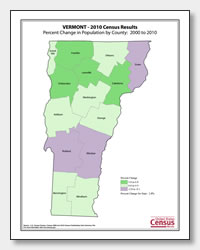 printable Vermont population change map