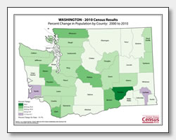 printable Washington population change map