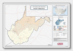 printable West Virginia congressional district map